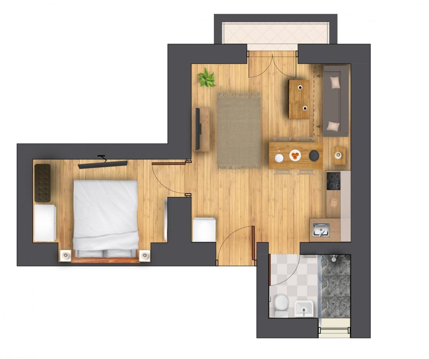 דירה The Cozy Nest Downtown With Balcony By Pretty *